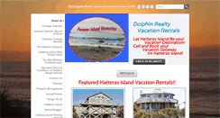 Desktop Screenshot of dolphinrealtyhatteras.com