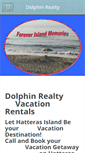 Mobile Screenshot of dolphinrealtyhatteras.com